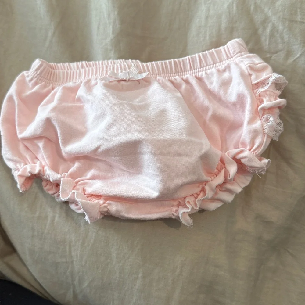 Mayoral Light Pink Ruffle Diaper Cover - Picture 2 of 3